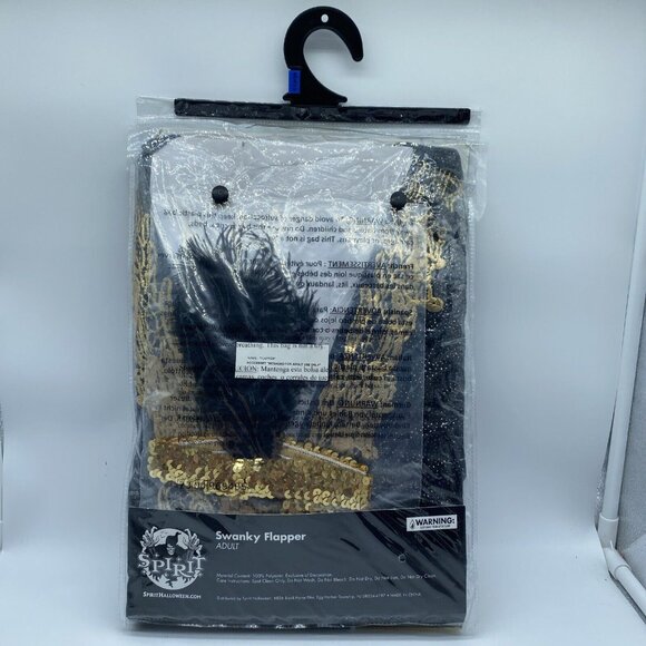 Spirit Swanky Flapper Adult Ladies Halloween Theatre Costume Size X-Large 14-16 - Picture 7 of 10